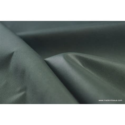 Tissu Leger Imperm Able Tanche Polyester Enduit Acrylique Anthracite