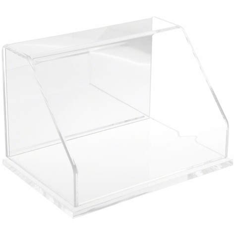 Plymor Clear Acrylic Slanted Front Display Case With Base Mirror Back 9 W X 6 D X 6 H 1 Ct