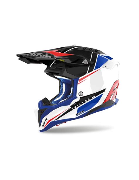 Airoh Aviator Spin Orange Matt Mx Motocross Off Road Dirt Bike Helm