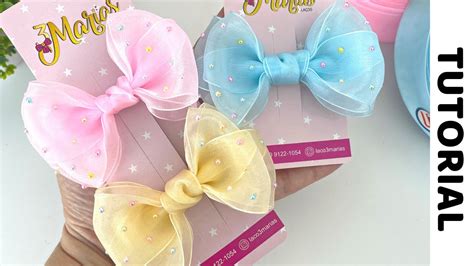 La O Na Fita De Organza Passo A Passo Fita N Mm Ribbon Bow