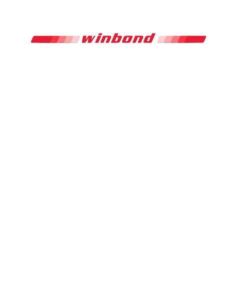 W Q V Datasheet Pages Winbond M Bit Serial Flash Memory