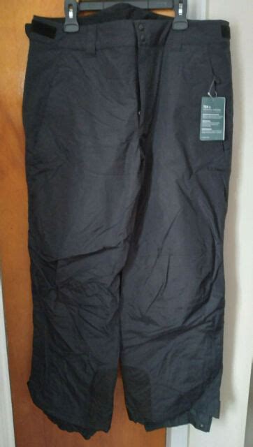 Ll Bean Waterproof Pants Mens Medium Black Nylon Shell Full Side Zipper Shell Ebay