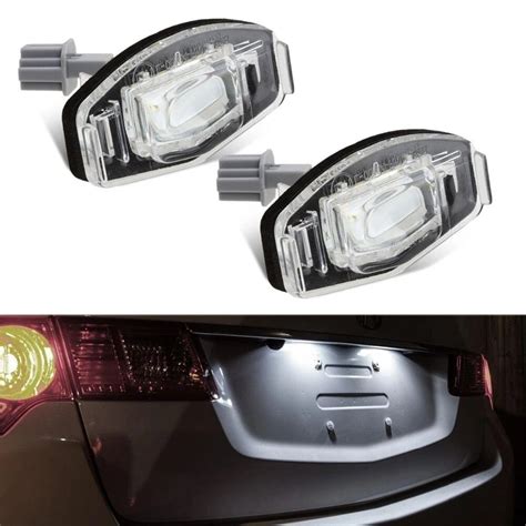 Pcs Smd White Led Number License Plate Lamp For Acura Rl Tsx Rdx