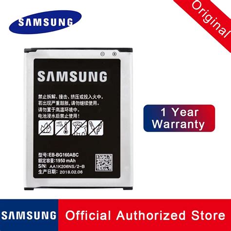 100 Original New Replacement Battery Eb Bg160abc For Samsung Galaxy