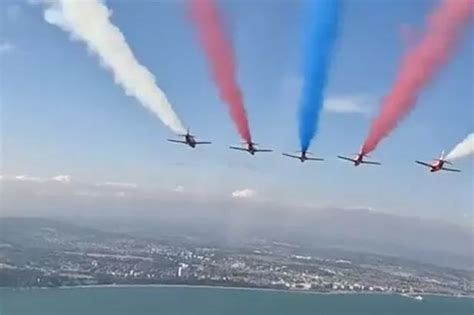 Kings Coronation Flypast Route Kent Towns The Red Arrows And 60