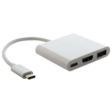 Astrotek USB 3.1 USB-C HDMI USB-A Hub Cable for Apple MacBook ...