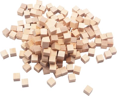 Kurtzy Small Wooden Cubes 120 Pack 2 X 2 X 2cm 079 X 079 X 079