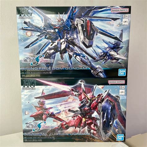 全新2盒 高達模型 Hg 1144 飛昇自由高達 Hg 1144 Rising Freedom Gundam Hg 1144 不朽正義