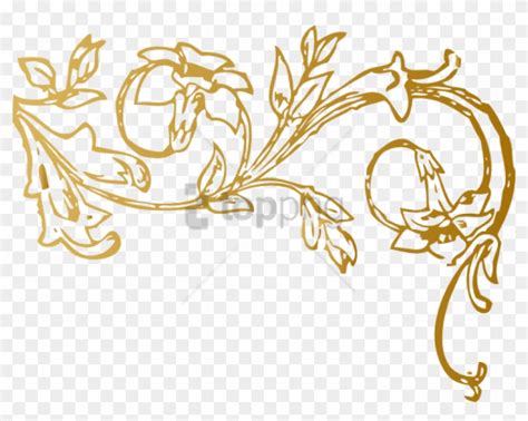 Free Png Gold Swirl Design Png Png Image With Transparent Vine Black