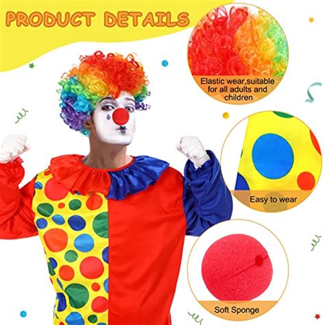 Ignite the Celebration with Funtery 6 Pcs Clown Costume Set - Jester Planet