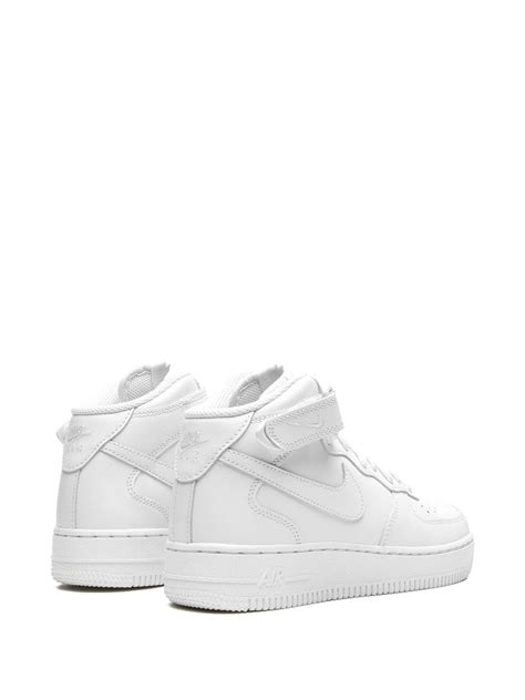 Nike Air Force 1 '07 Mid ''Triple White'' Sneakers | White | FARFETCH UK