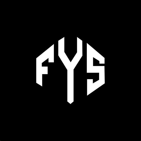 fys letter logo design  polygon shape fys polygon  cube shape