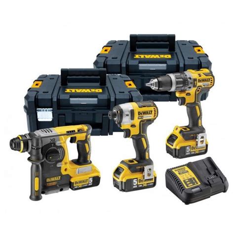 Set Combo DeWalt DCK368P3T Ciocan Rotopercutor DCH273 Masina Compacta