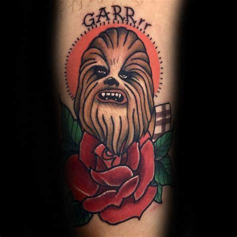 30 Chewbacca Tattoo Designs Für Männer Star Wars Tinten Ideen