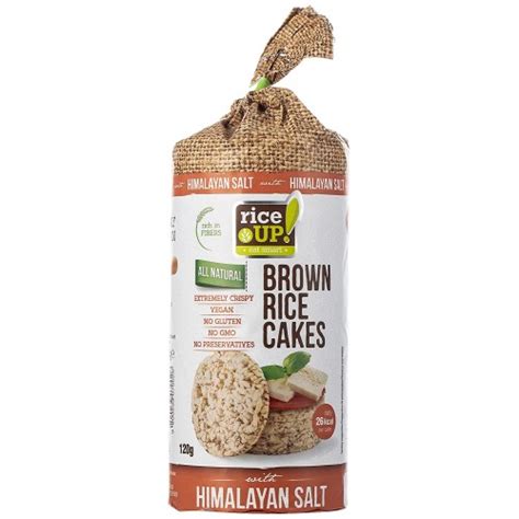 Rice UP Brown Rice Cakes With Himalayan Salt 120g