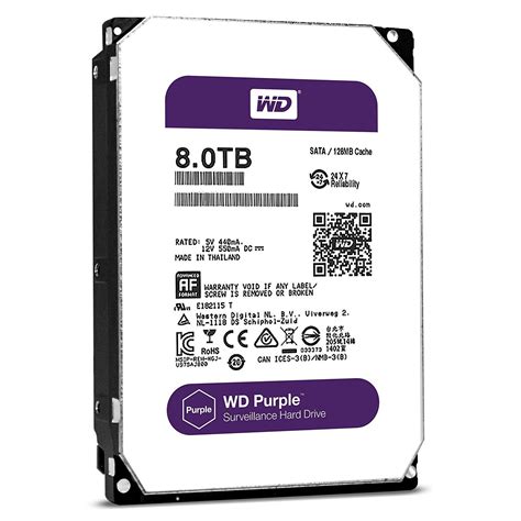 Western Digital 8TB Purple Surveillance Internal Hard Drive Megatech