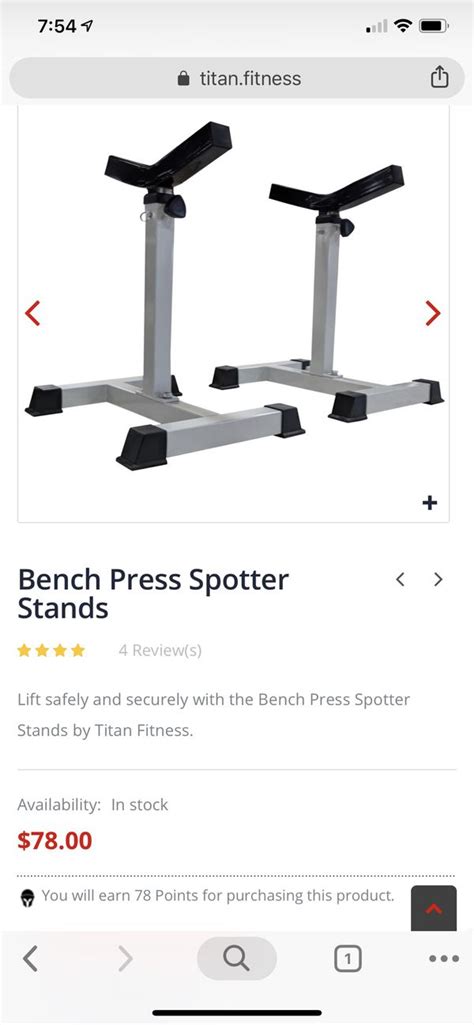 Bench Press Spotter Stands