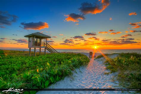 delray beach florida sunrise  beach hdr photography  captain kimo