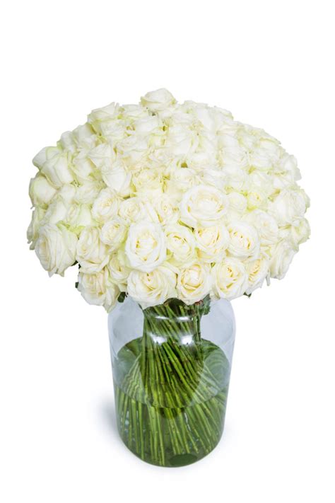 90 Long Stemmed White Roses 90 White Roses Fresh White Roses White