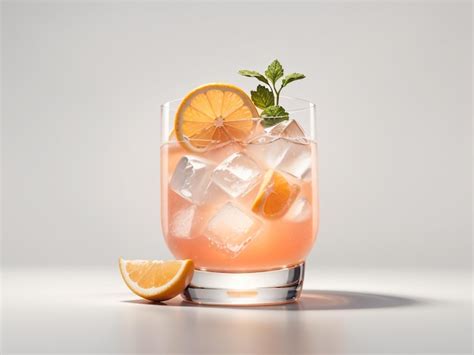 Premium Photo Classic Paloma Cocktail Isolated On A Transparent