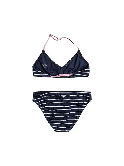 ROXY Mädchen Bikini Bico Basic Stripe dunkelblau