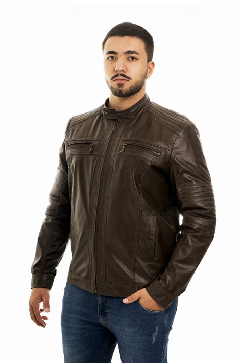 Jaqueta De Couro Marrom - Jaqueta de Couro Matelassê Marrom Masculina - Estilo e Conforto com ...