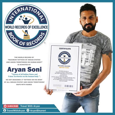 The World Record of “Maximum Tattoos... - Travel with Aryan