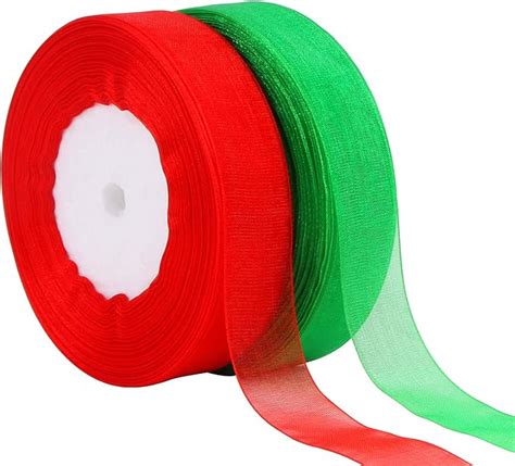 Amazon Decyool Rolls Yards Christmas Ribbons Organza Holiday