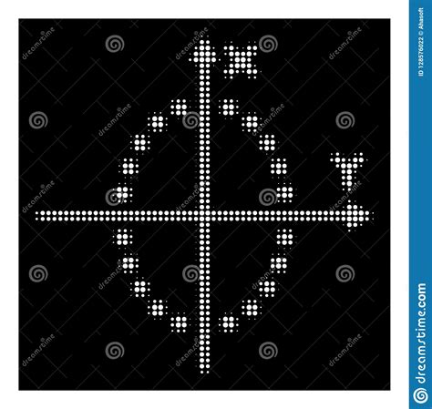 Icono De Semitono Blanco Del Diagrama De La Elipse Ilustración del