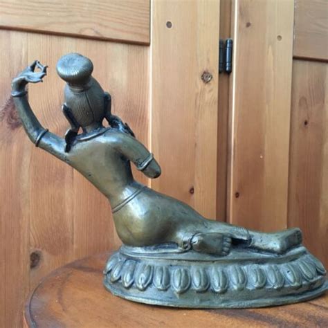 Antique DAKINI BRONZE STATUE TIBETAN INDIA CHINESE BUDDHIST Nude