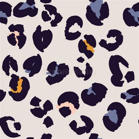 Leopard Spots Seamless Pattern Design. Stock Vector - Illustration of ...