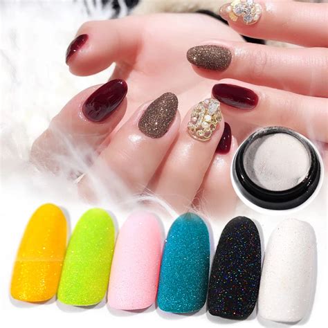 1Box 2g Nail Art Powder Holographic Glitter Nail Dipping Powder Shining