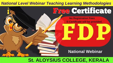 Free Webinar Free Fdp Teaching Learning Methodology Higher