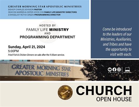 Greater Morning Star Apostolic Ministries Announcements