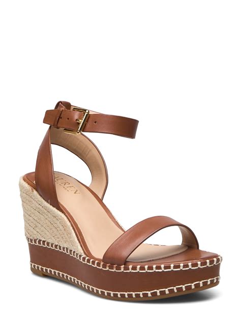 Lauren Ralph Lauren Hilarie Leather Espadrille Wedges Boozt