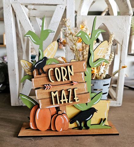 DIY Corn Maze Shelf Sitter – Olive + Oak