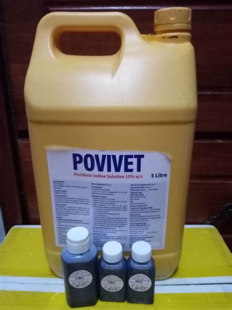 Repack 60ml Ubat Antiseptik Iodin Cuci Luka Kucing Haiwan Exp 223