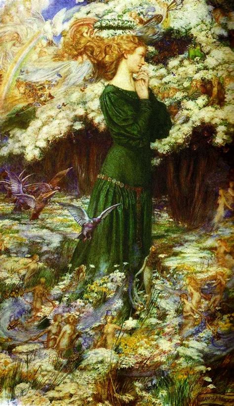 Beautiful Paintings Eleanor Fortescue Brickdale The Lovers World 1905