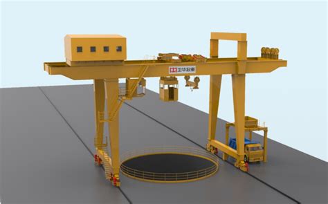 Gantry Crane With Lift Height 658m For Vertical Shaft Construction