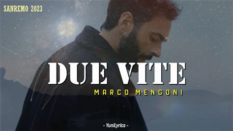 Marco Mengoni Canta Due Vite Lyrics