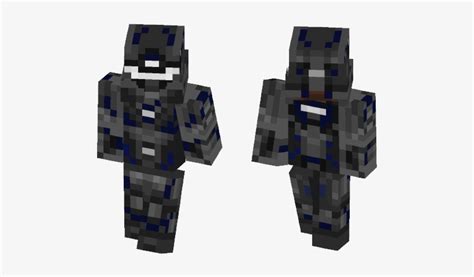 Halo Spartan Skin - Dark Blue Hair Girl Minecraft Skin Transparent PNG ...