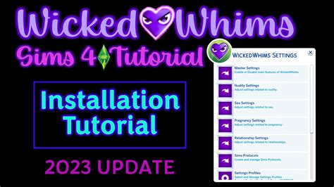 How To Install Wicked Whims Works For July 2023 Update Sims 4 Full