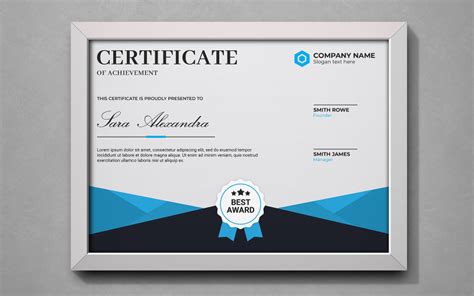 Modern Certificate PSD Templates #235181 - TemplateMonster