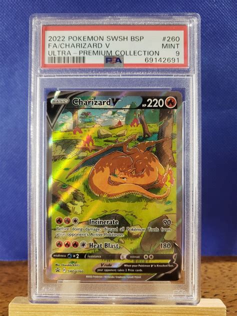 SWSH260 Charizard V Pokémon Card Ultra Premium UPC PSA 9 Values MAVIN