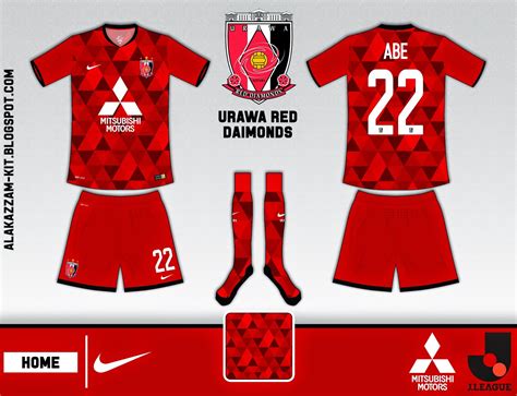 Urawa Red Diamonds Fantasy Home Kit Nike Alakazzam Kit Design