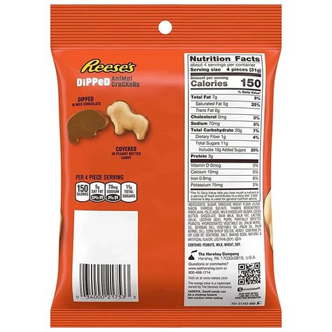 Reese's Dipped Animal Crackers 4.25 oz. Bag | bestcandyshop