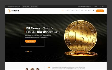 Bit Munt Bitcoin Crypto Currency Landing Page Template