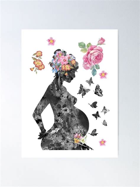 Pregnancy Pregnant Woman Poster For Sale By Rosaliartbook Women