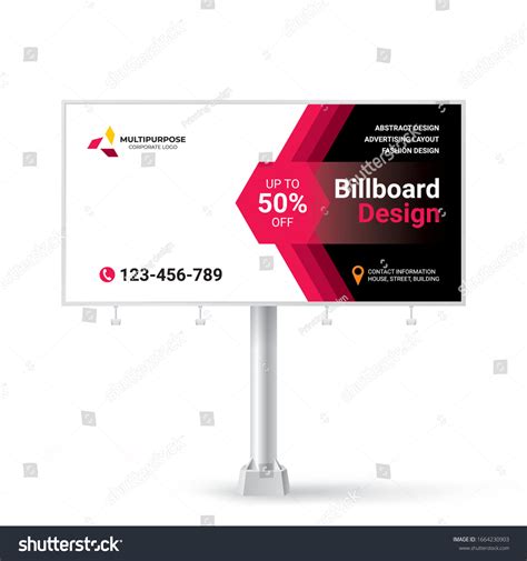 Billboard Banner Design Ideas Outdoor Advertising Stock Vector (Royalty ...