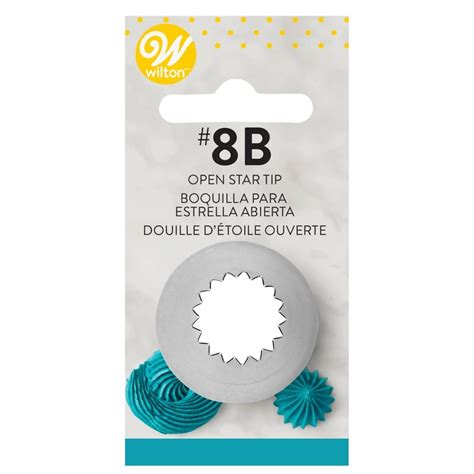 Wilton Open Star Decorating Tip No 8B Piping Tips Nozzles From The